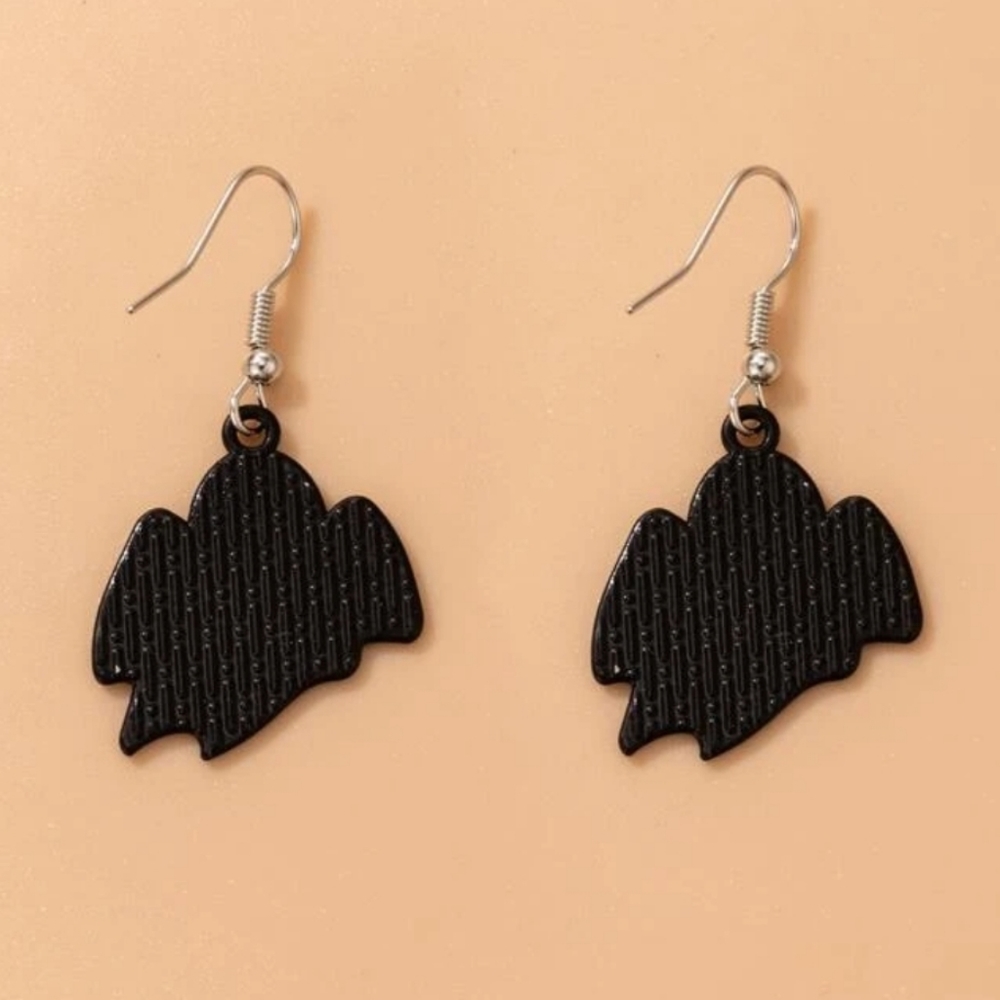 Ghost Dangle Drop Earrings Halloween Earrings Spooky Season Approved - Picture 4 of 5